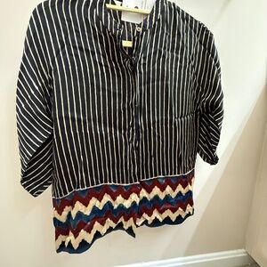 Silk Button down Blouse, S